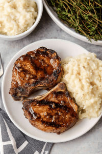 Grilled Brown Sugar Pork Chops
