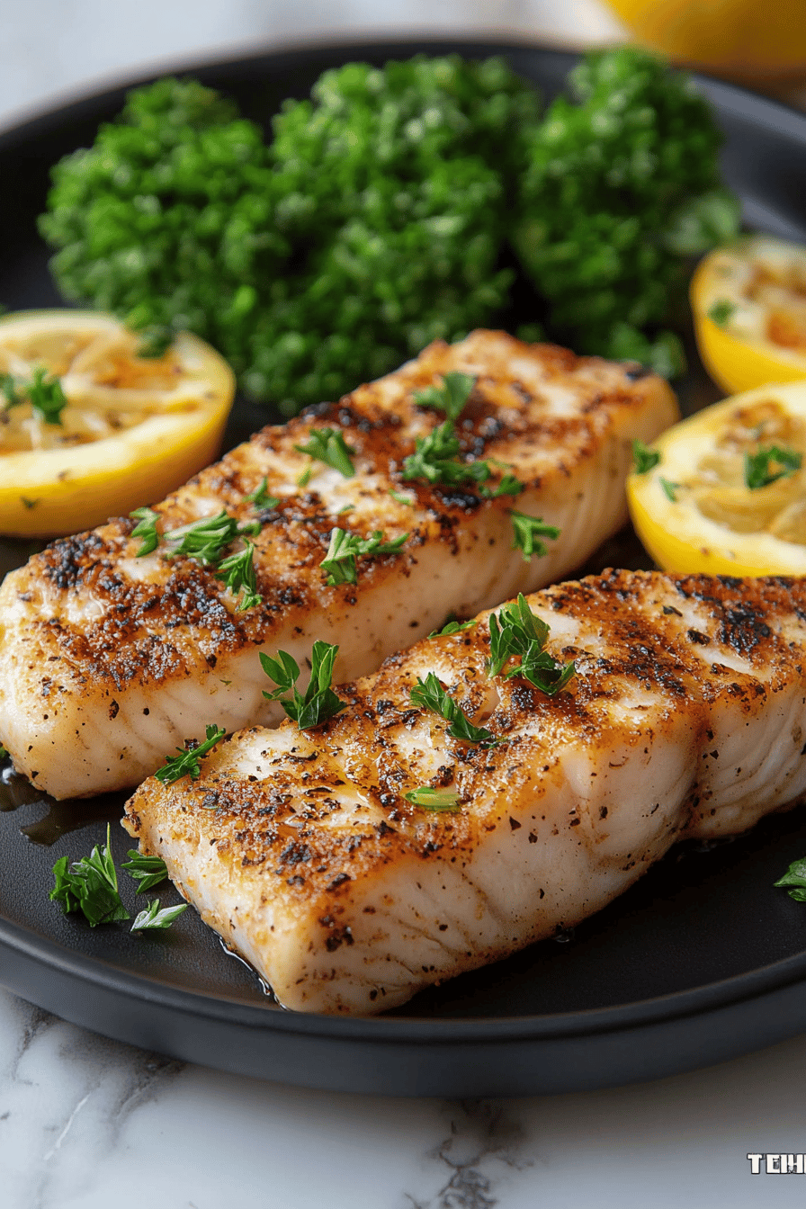 Grilled Haddock Recipes final dish beautifully presented and ready to serve