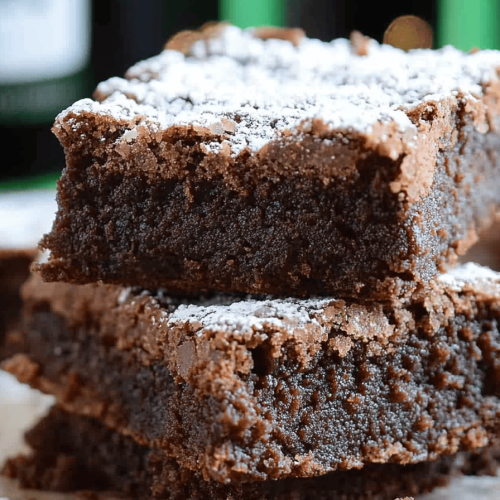 Guinness Brownies Irish Cream Frosting