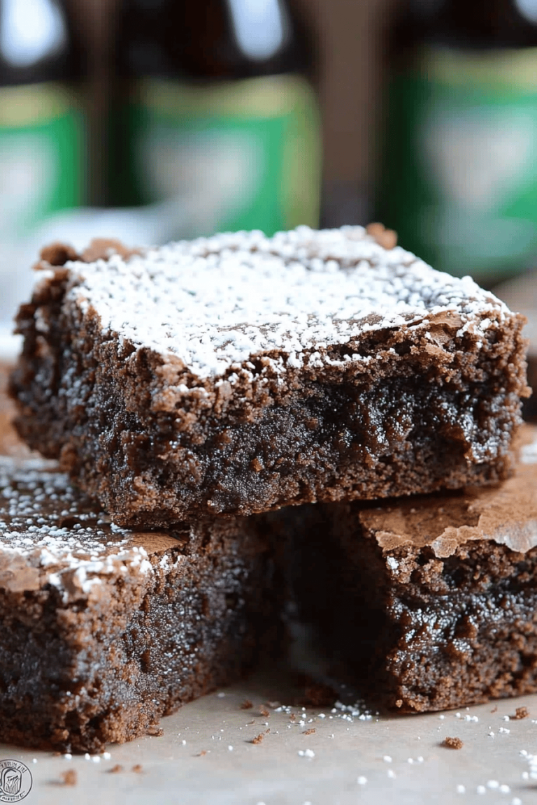 Guinness Brownies Irish Cream Frosting