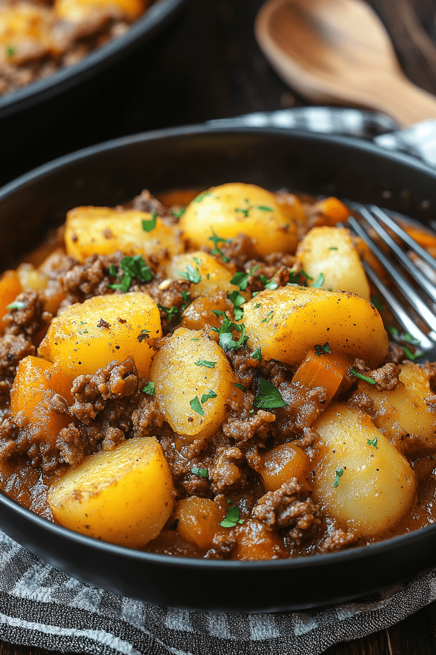 Hobo Casserole Recipe final dish beautifully presented and ready to serve