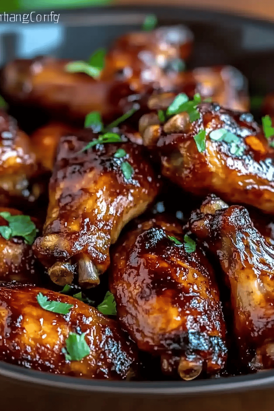 Honey Garlic Jerk Chicken Wings ingredients organized and measured on kitchen counter