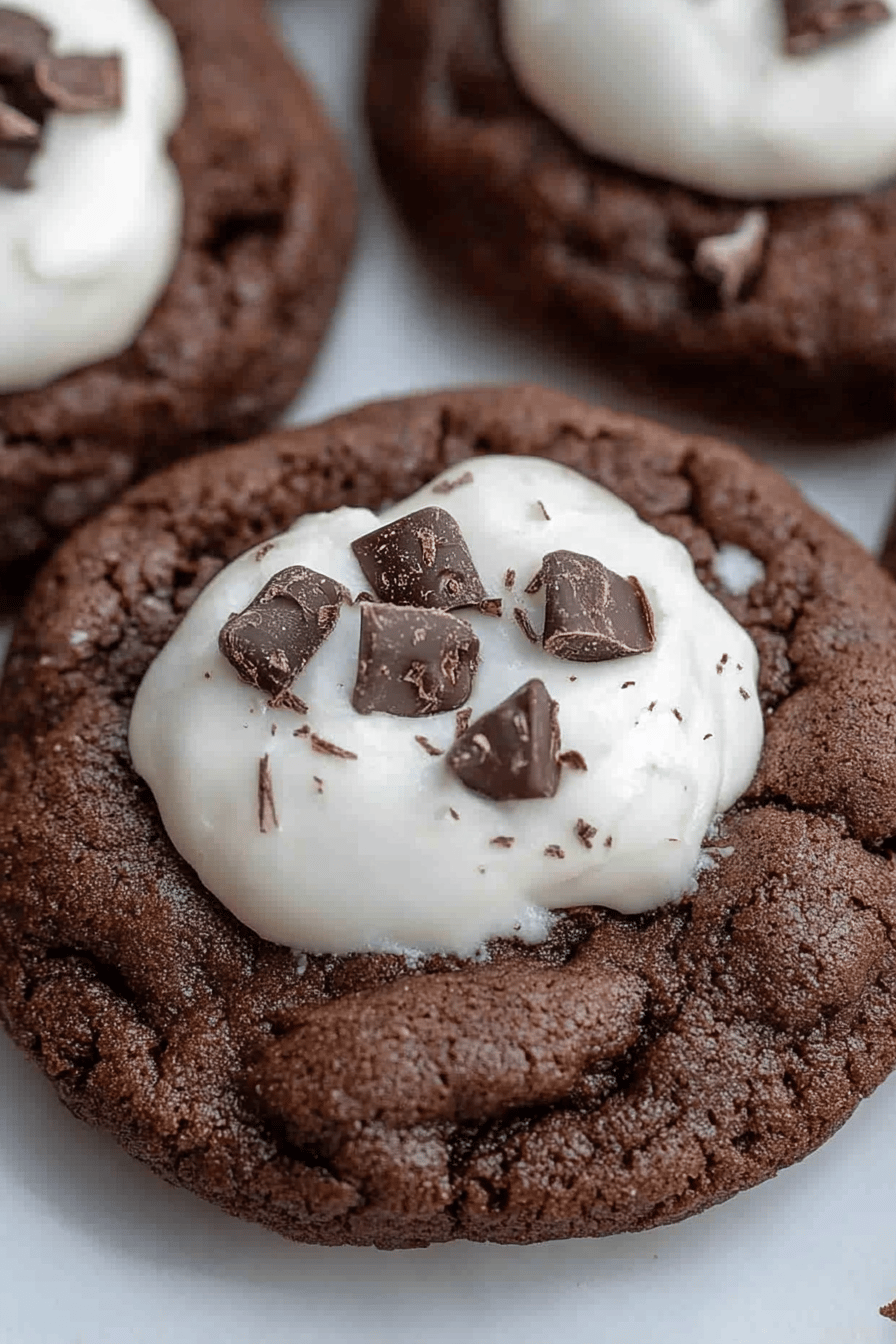 Hot Chocolate Cookies final dish beautifully presented and ready to serve