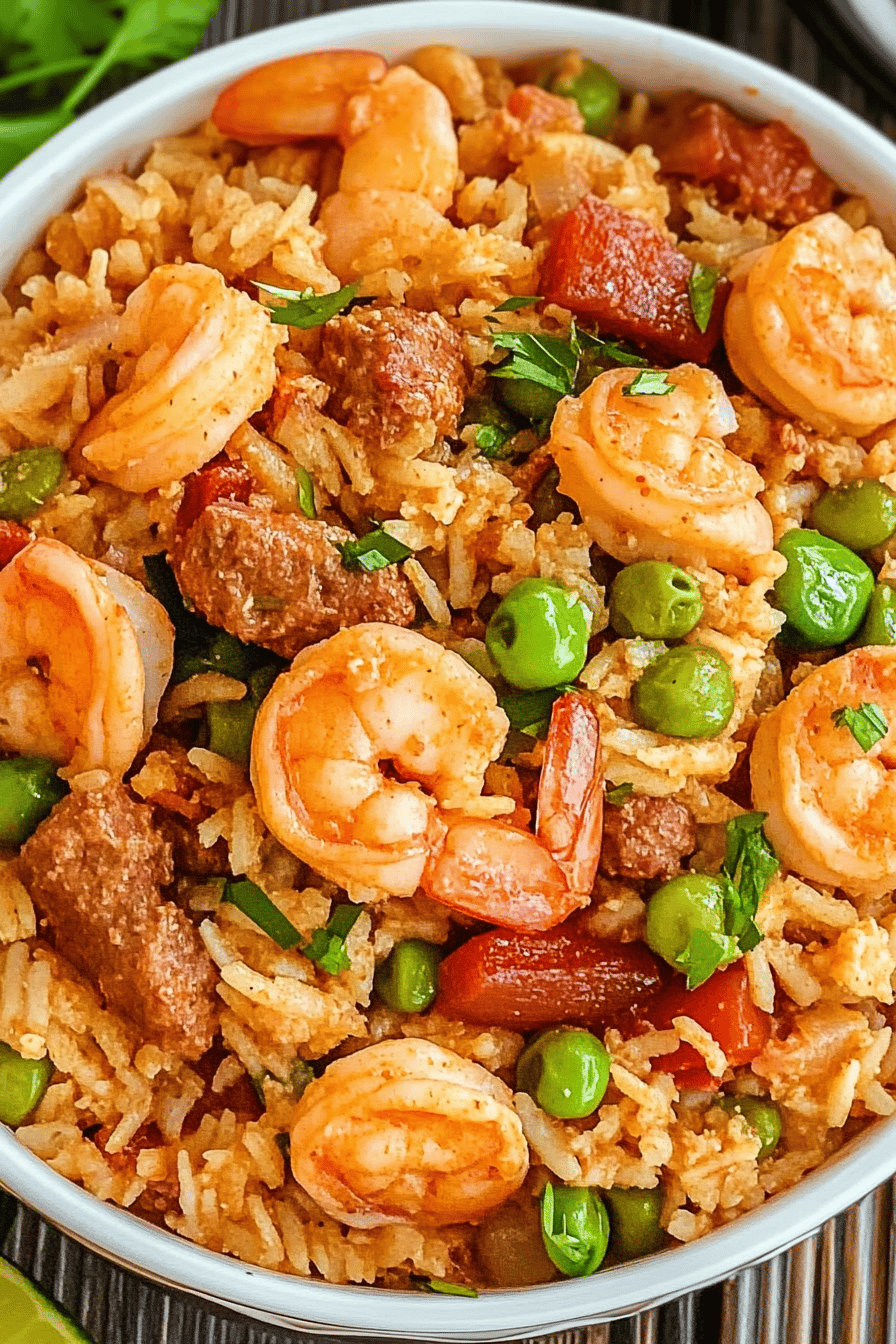 Instant Pot Jambalaya final dish beautifully presented and ready to serve