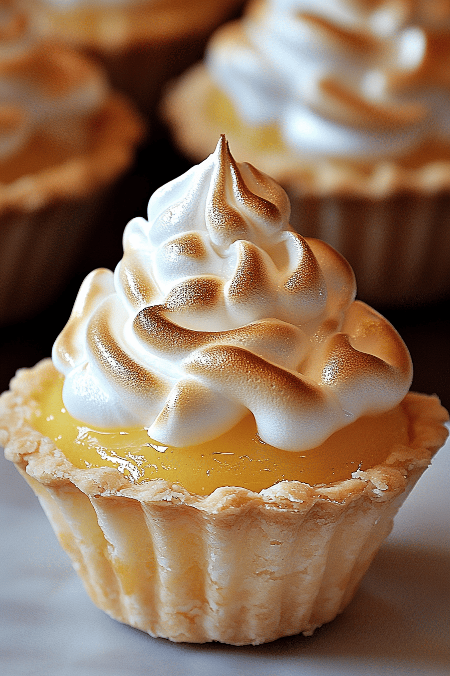 Lemon Meringue Pie Bites final dish beautifully presented and ready to serve