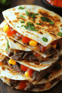 Loaded Steak Quesadillas