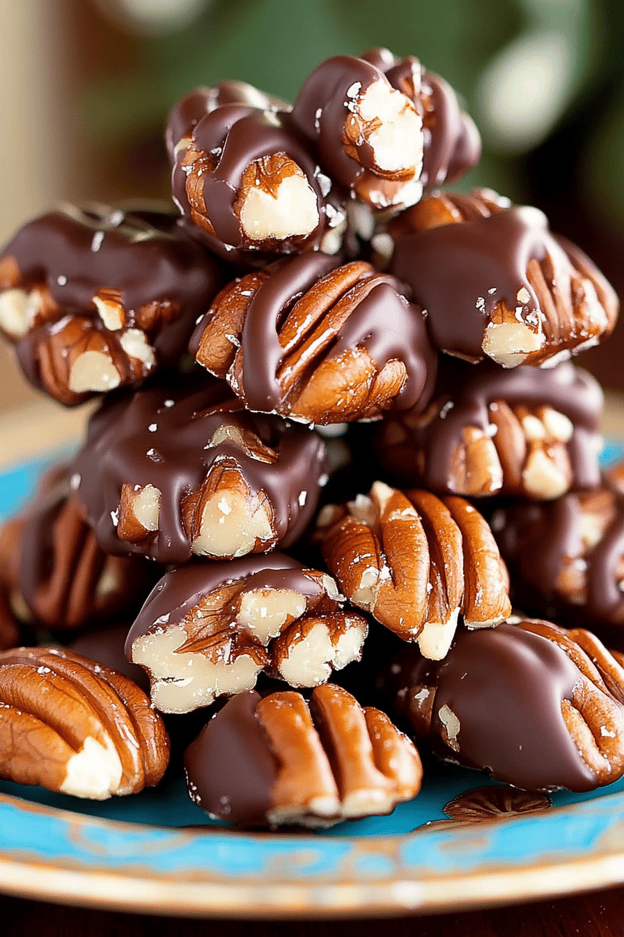New Orleans Pecan Clusters final dish beautifully presented and ready to serve