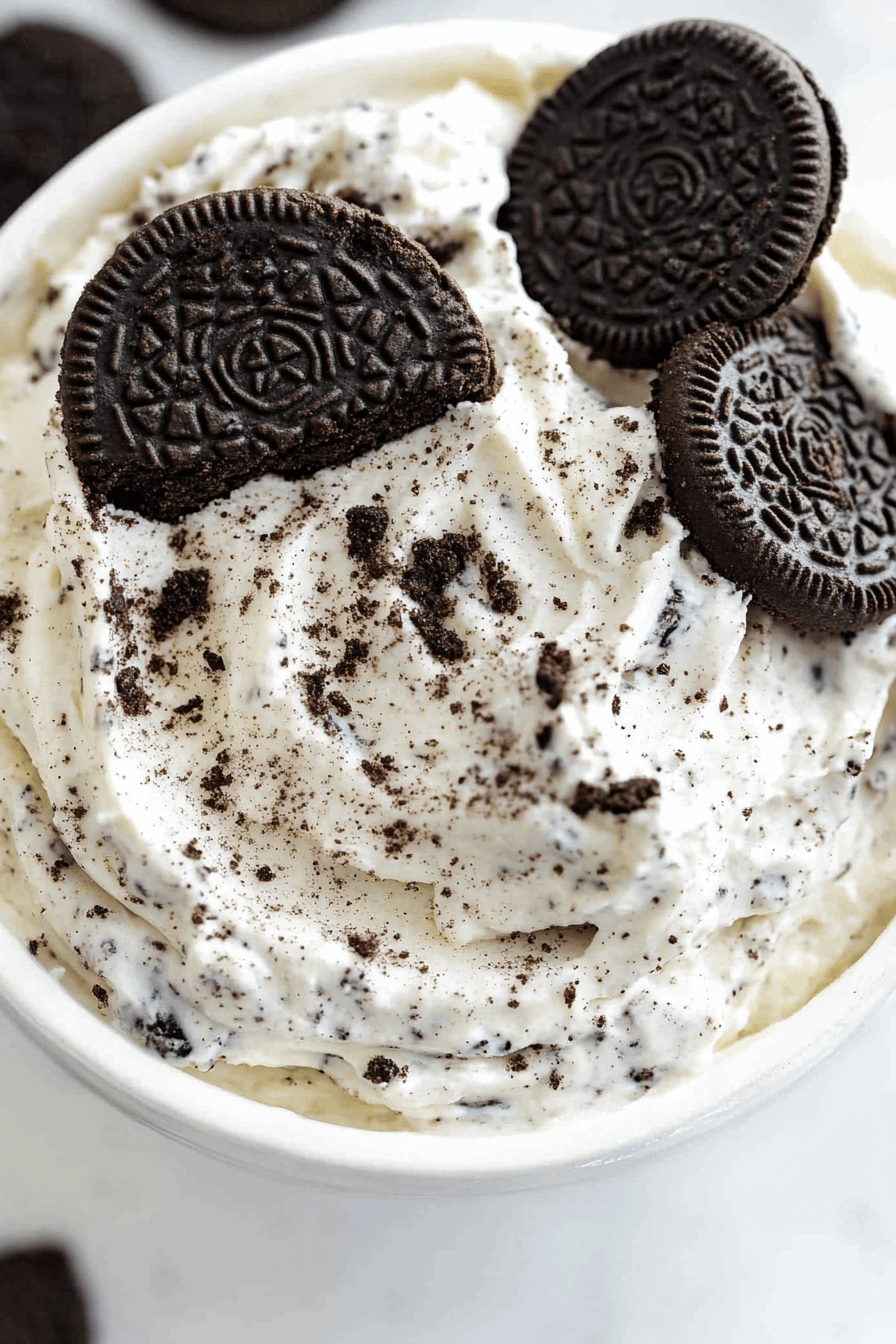 Oreo Dip Recipe final dish beautifully presented and ready to serve