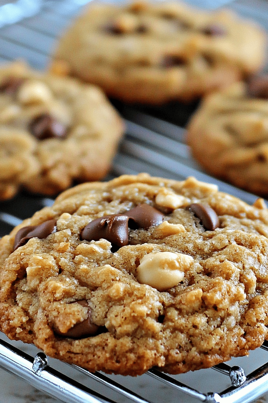 Peanut Butter Cowboy Cookies ingredients organized and measured on kitchen counter