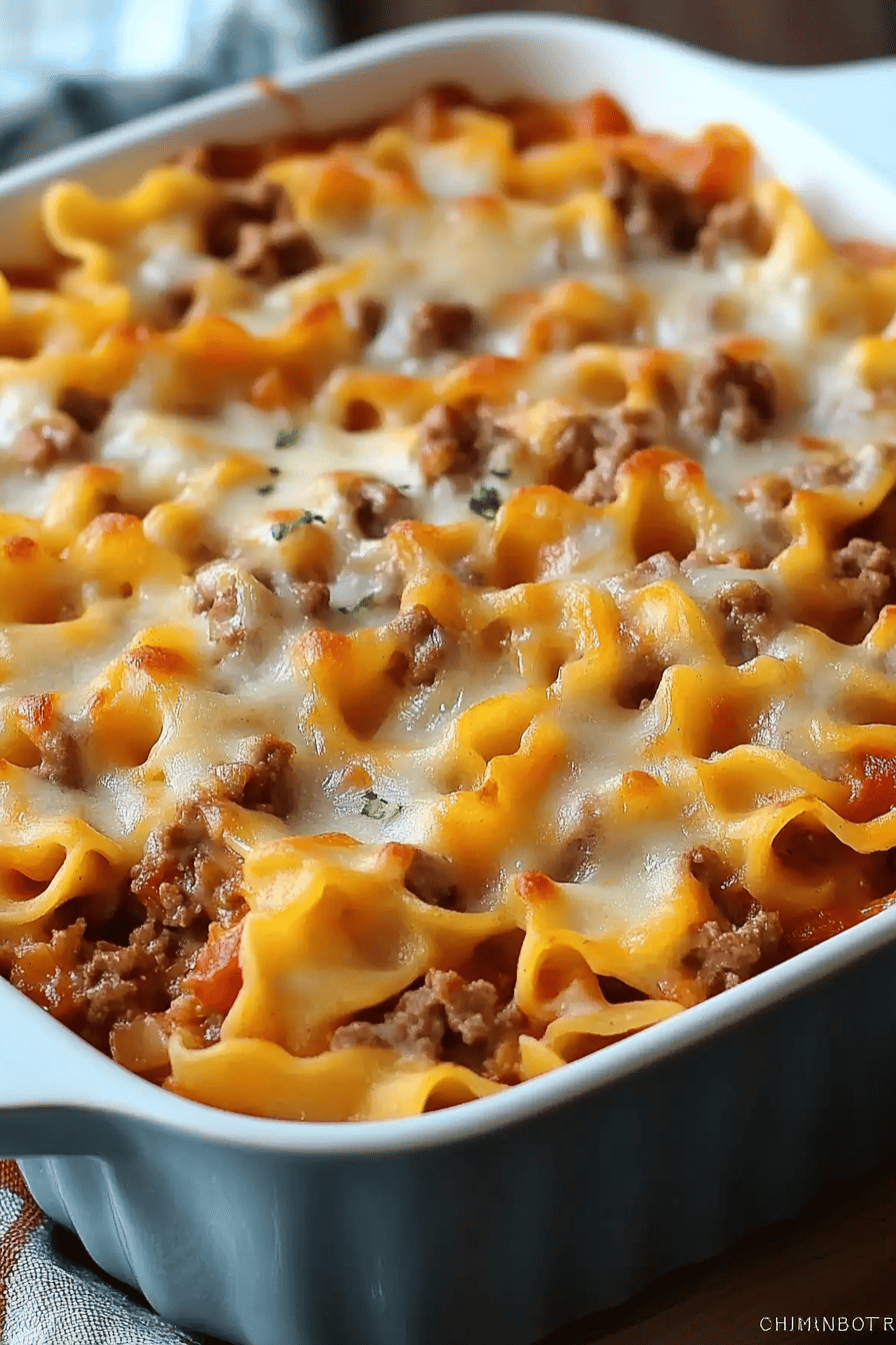 Poor Man's Husband Casserole slice on plate showing perfect texture and swirl pattern