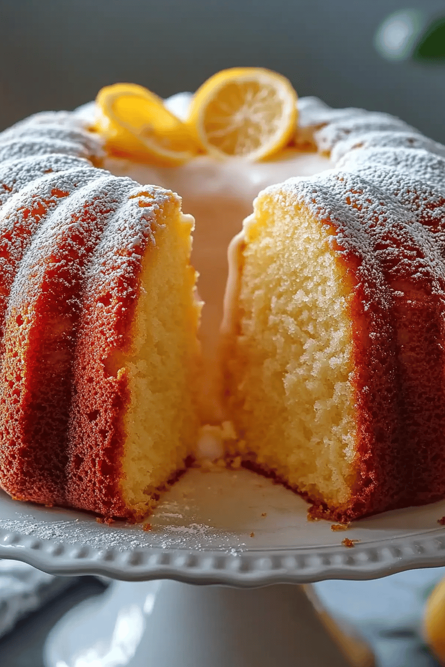 Pound Cake Recipe final dish beautifully presented and ready to serve