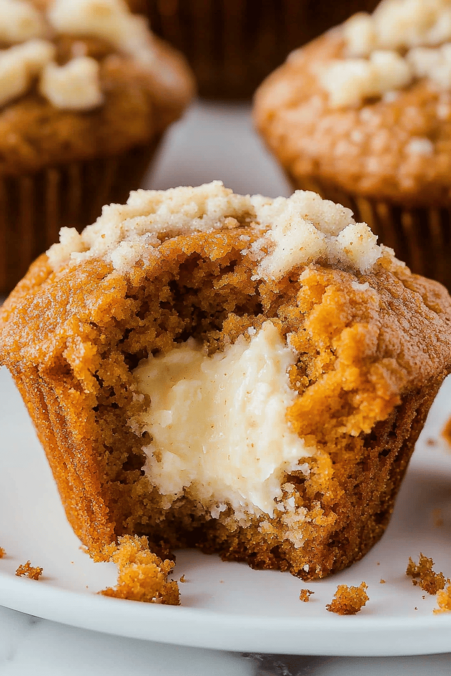 Pumpkin Cream Cheese Muffins ingredients organized and measured on kitchen counter