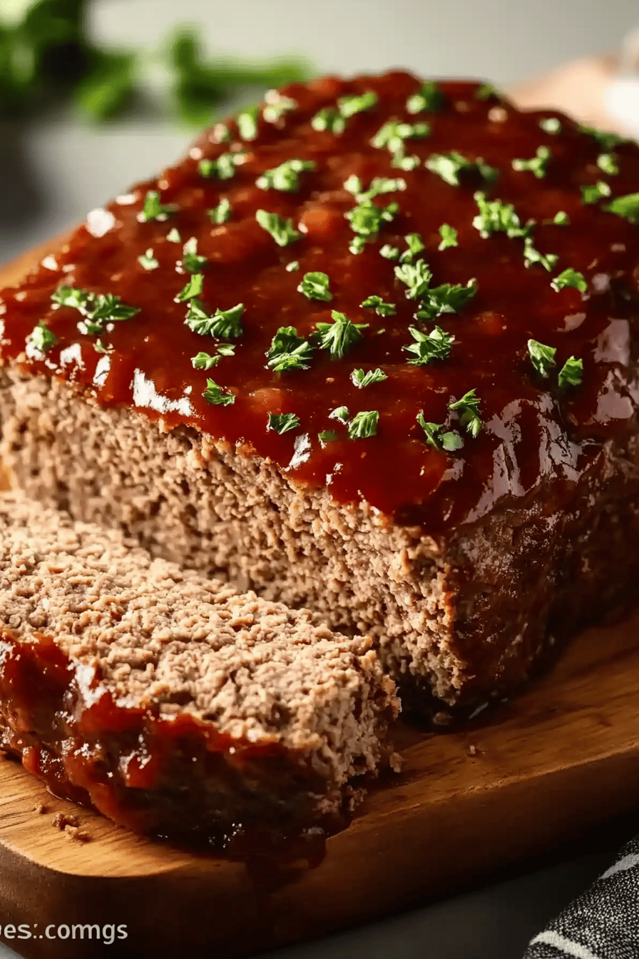 Ritz Cracker Meatloaf Recipe final dish beautifully presented and ready to serve