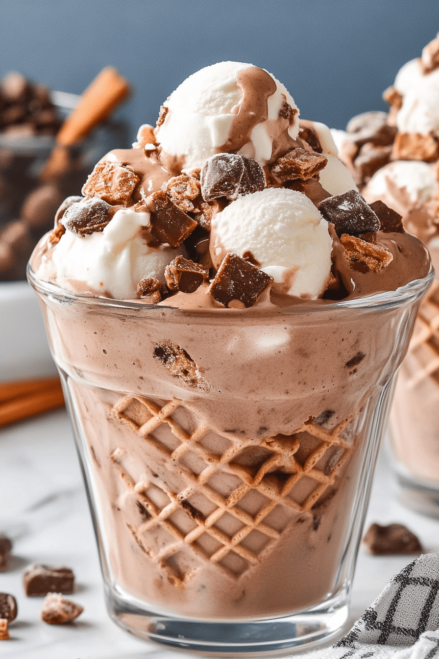 Rocky Road Ice Cream Recipe ingredients organized and measured on kitchen counter