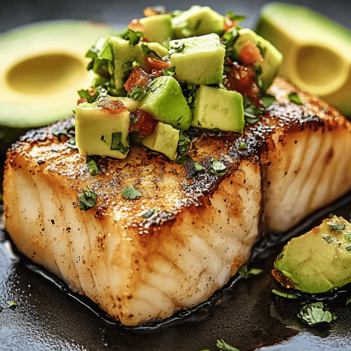 Sea Bass with Avocado Salsa