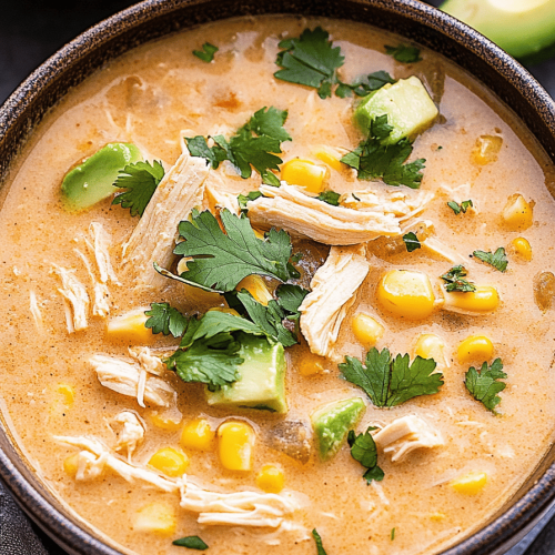 Slow Cooker Chicken Enchilada Soup