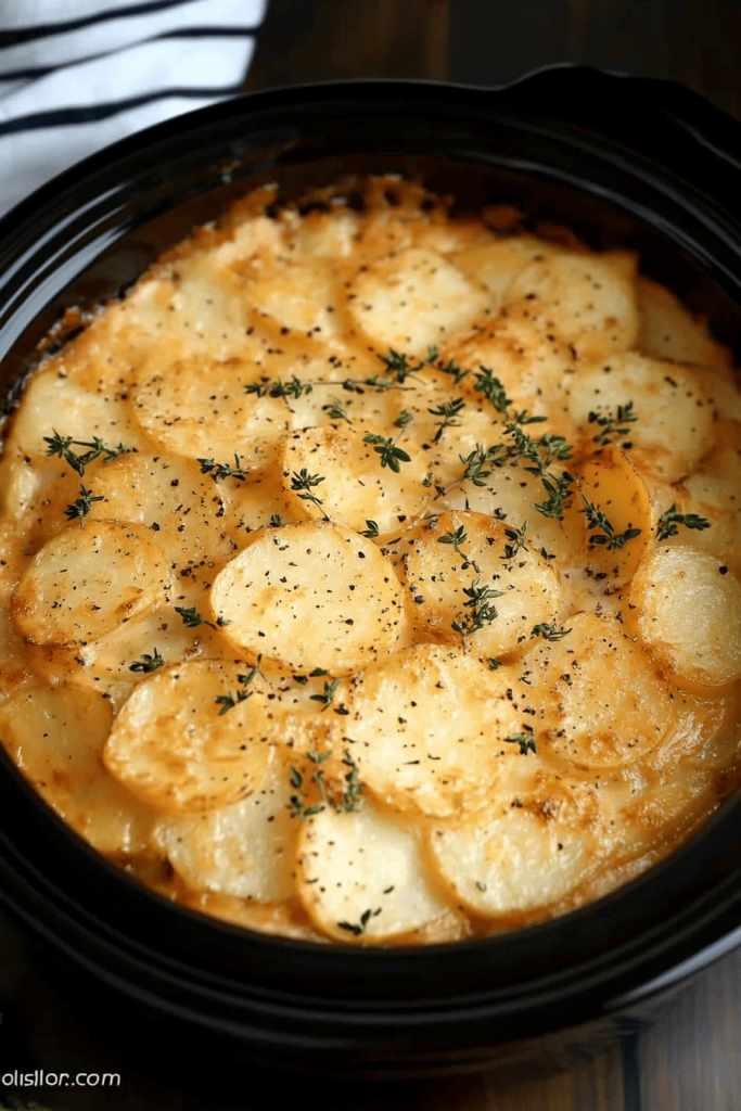 Slow Cooker Scalloped Potatoes