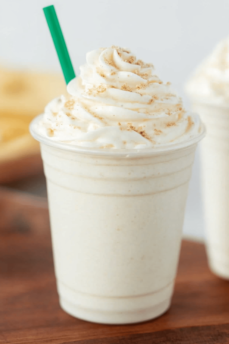Starbucks Vanilla Bean Frappuccino Recipe ingredients organized and measured on kitchen counter
