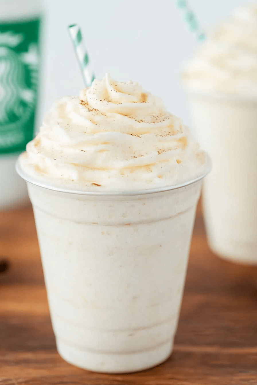 Starbucks Vanilla Bean Frappuccino Recipe final dish beautifully presented and ready to serve