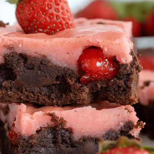 Strawberry Brownies