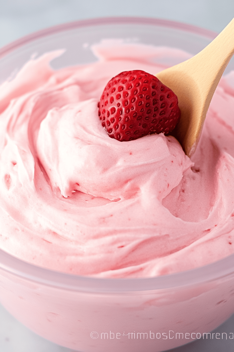Strawberry Cream Cheese Frosting final dish beautifully presented and ready to serve