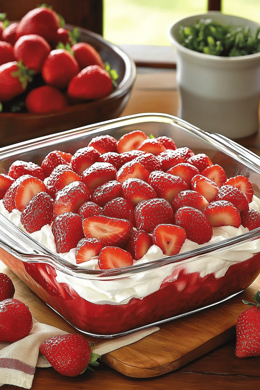 Strawberry Recipes final dish beautifully presented and ready to serve