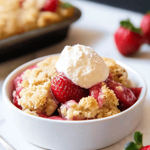 Strawberry Rhubarb Cobbler