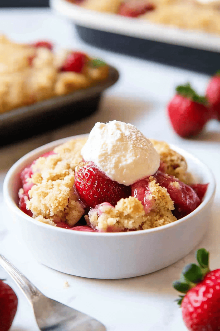 Strawberry Rhubarb Cobbler