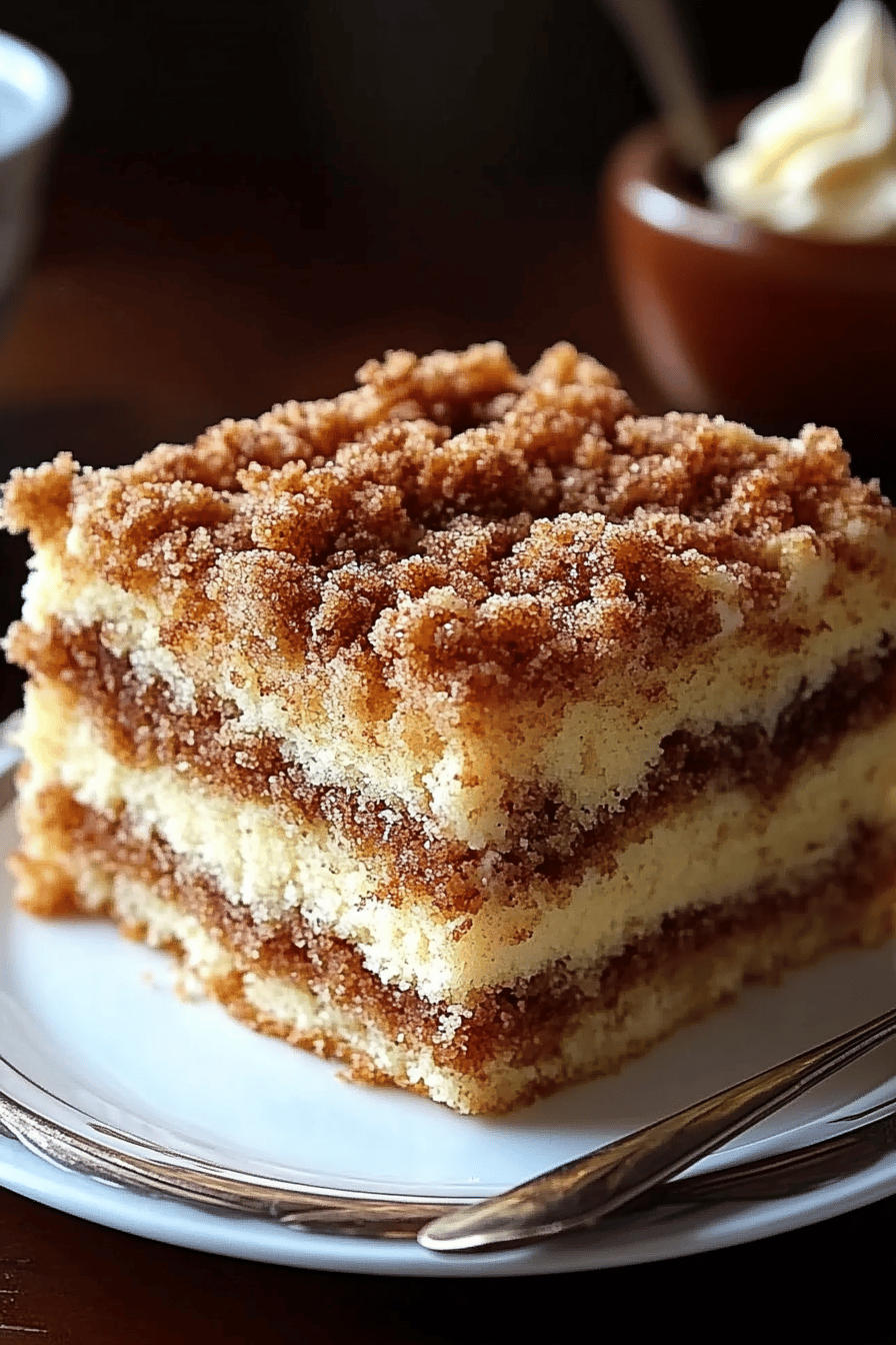 Streusel Coffee Cake Recipe final dish beautifully presented and ready to serve