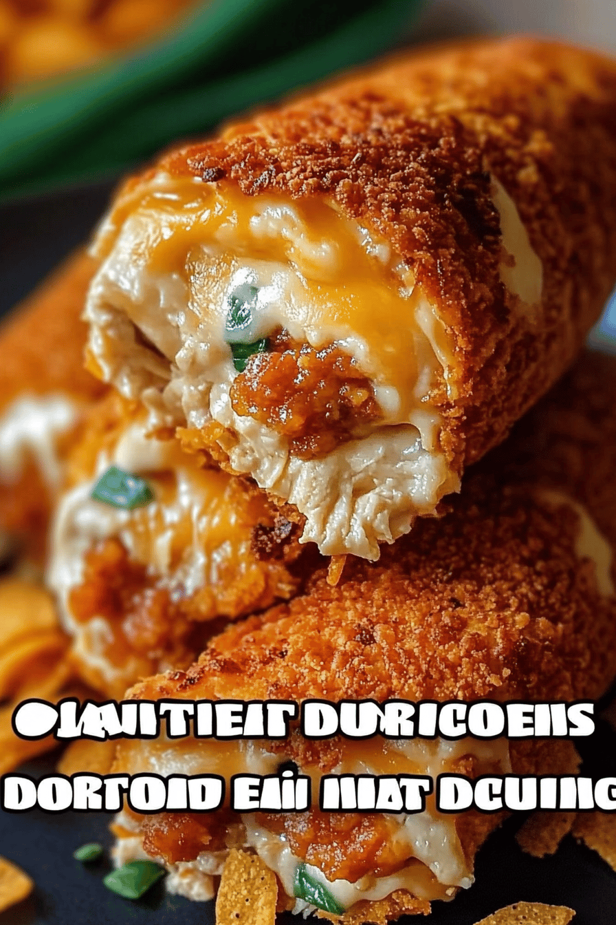 Stuffed Doritos Chicken final dish beautifully presented and ready to serve
