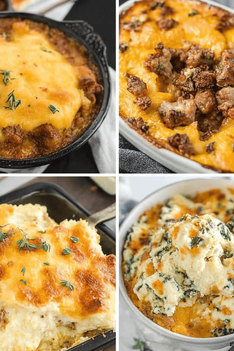 Thanksgiving Casseroles slice on plate showing perfect texture and swirl pattern
