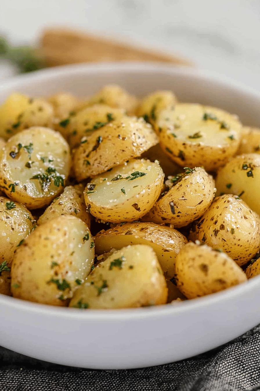 boiled potatoes final dish beautifully presented and ready to serve