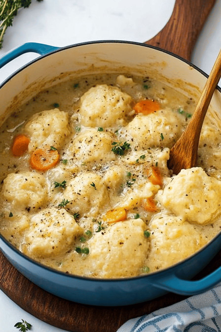 chicken and dumplings recipe ingredients organized and measured on kitchen counter