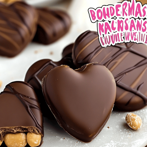 chocolate-covered peanut butter hearts