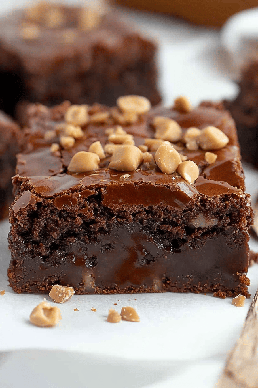 coffee brownies final dish beautifully presented and ready to serve
