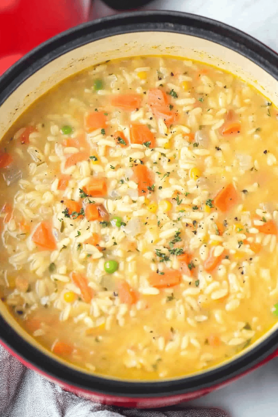 easy soup recipes ingredients organized and measured on kitchen counter