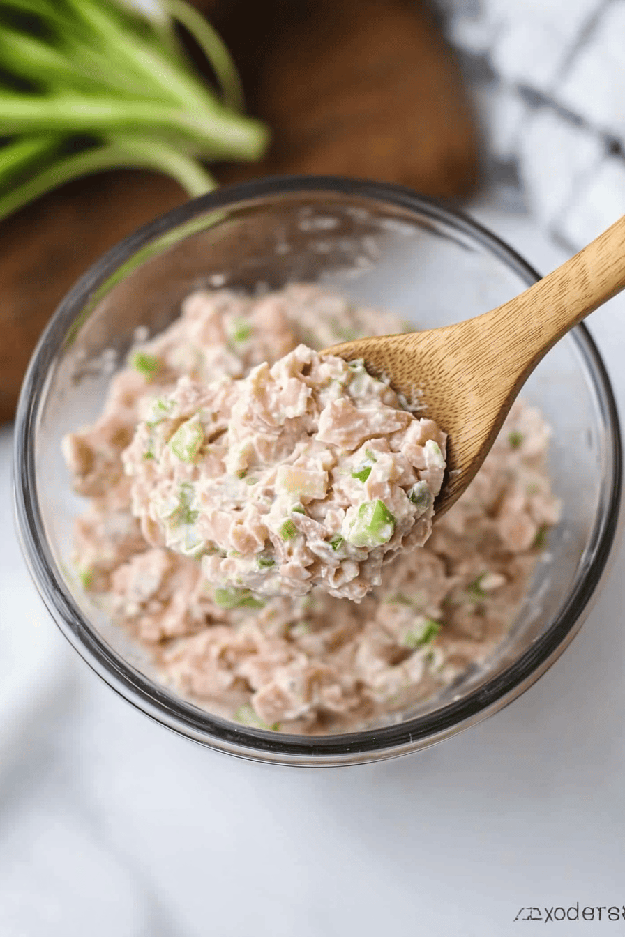 freeze tuna salad final dish beautifully presented and ready to serve
