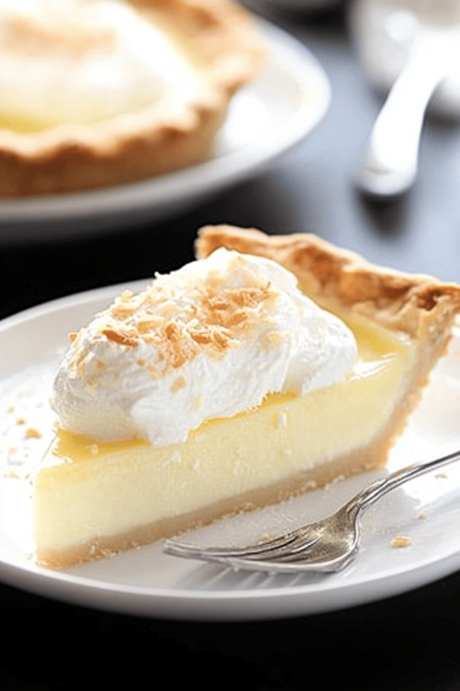 gluten-free coconut cream pie final dish beautifully presented and ready to serve