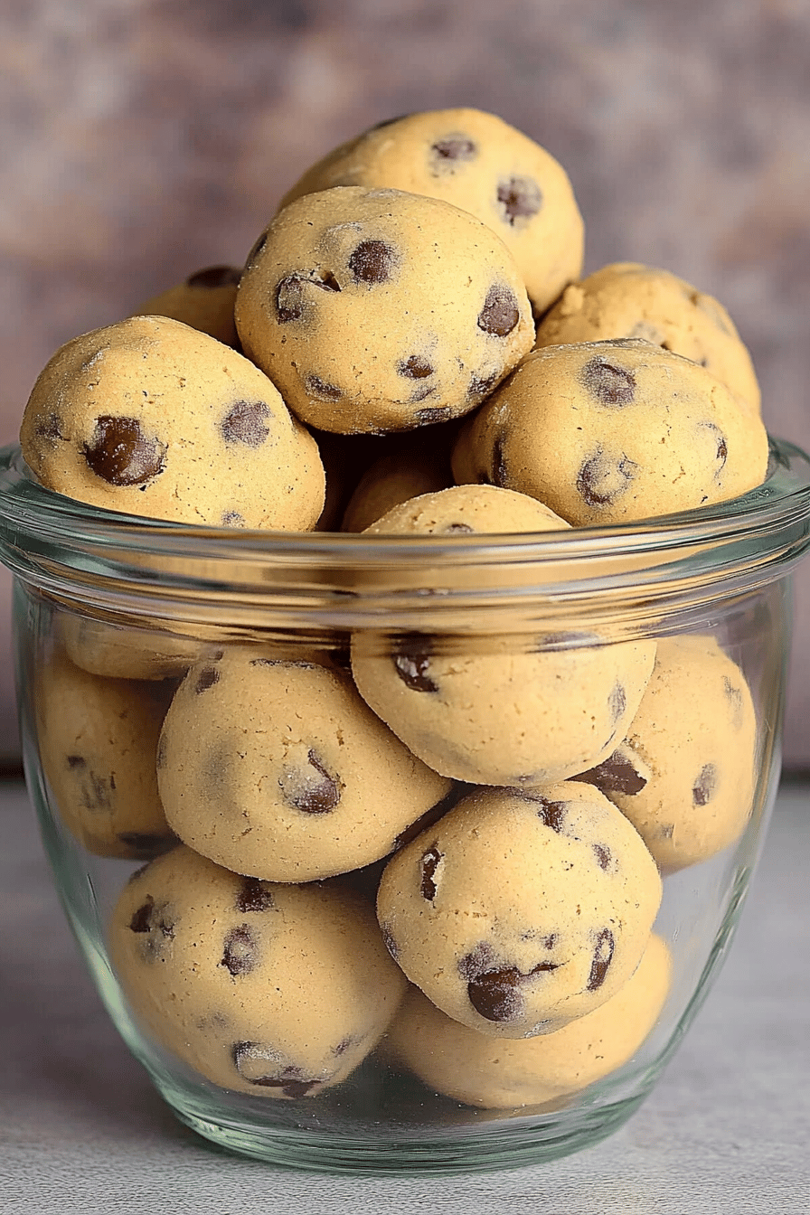 gluten-free cookie dough final dish beautifully presented and ready to serve