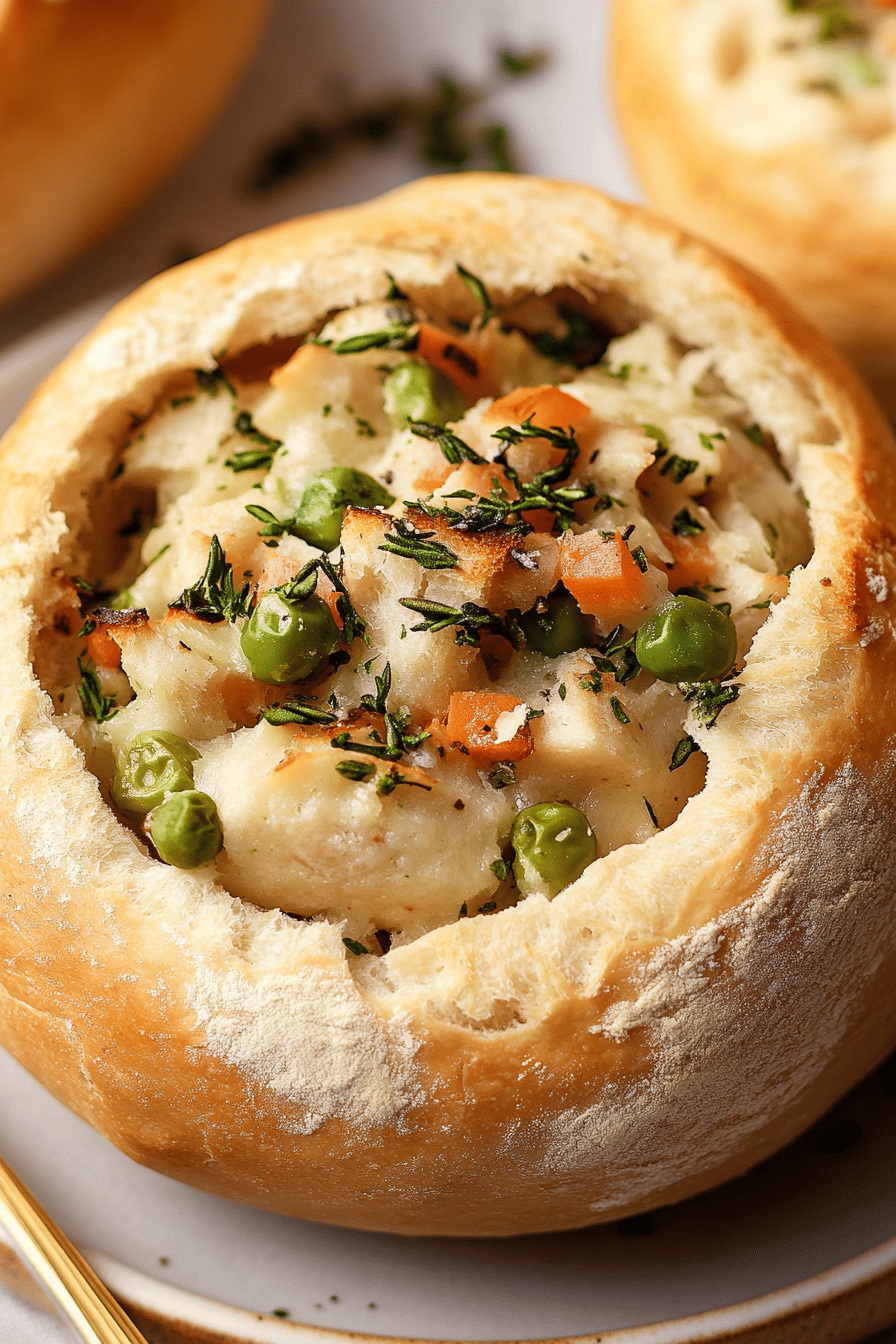 homemade bread bowls final dish beautifully presented and ready to serve