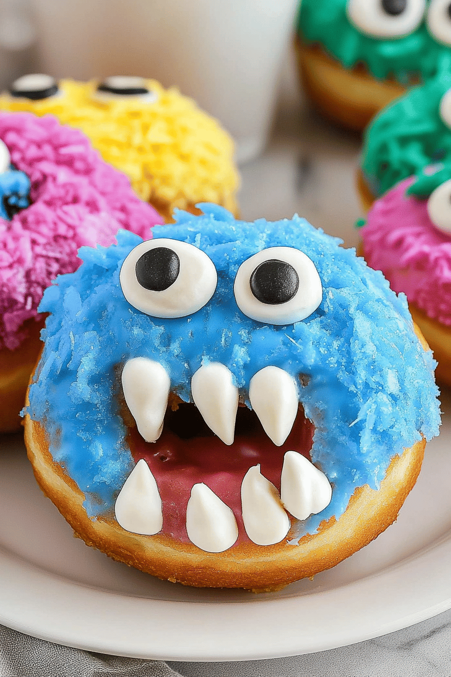 monster donuts recipe final dish beautifully presented and ready to serve