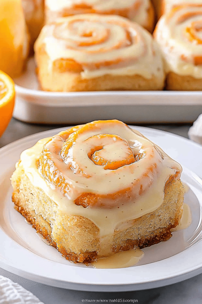 orange cinnamon rolls