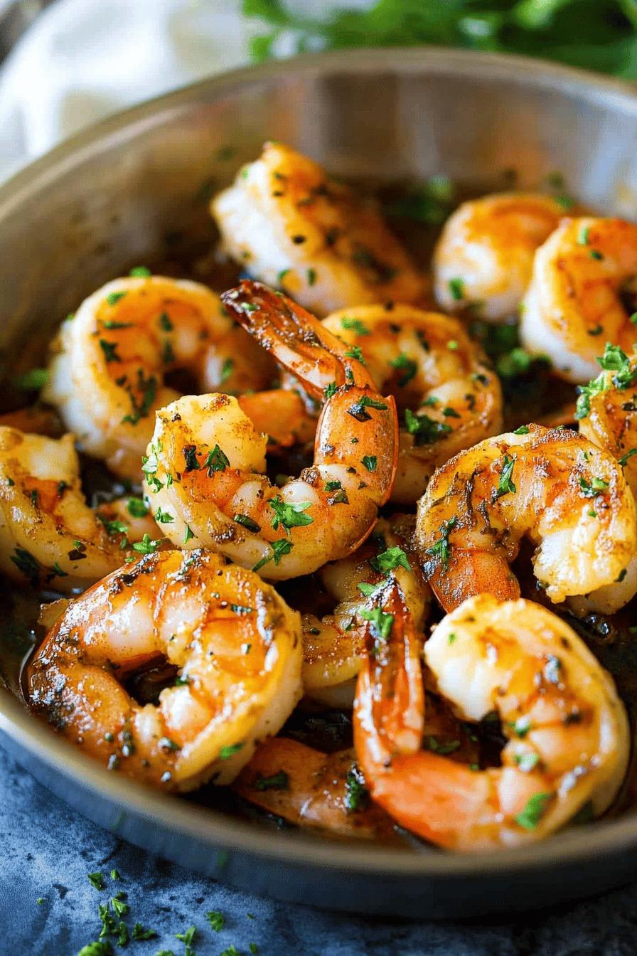 shrimp marinade final dish beautifully presented and ready to serve