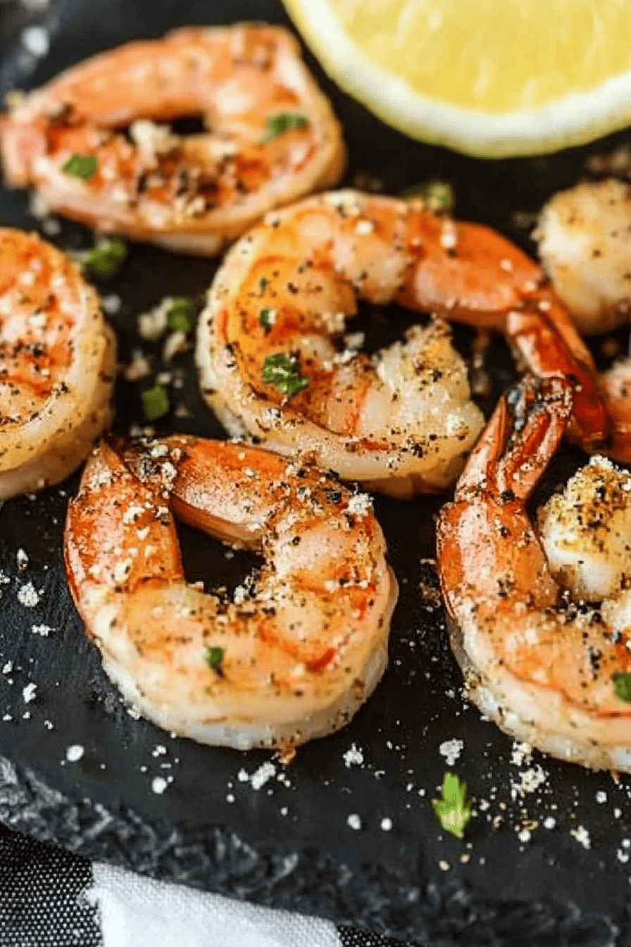 sides for grilled shrimp slice on plate showing perfect texture and swirl pattern
