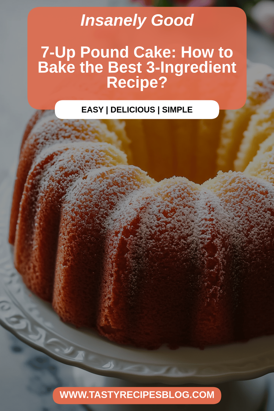 7-Up pound cake final dish beautifully presented and ready to serve