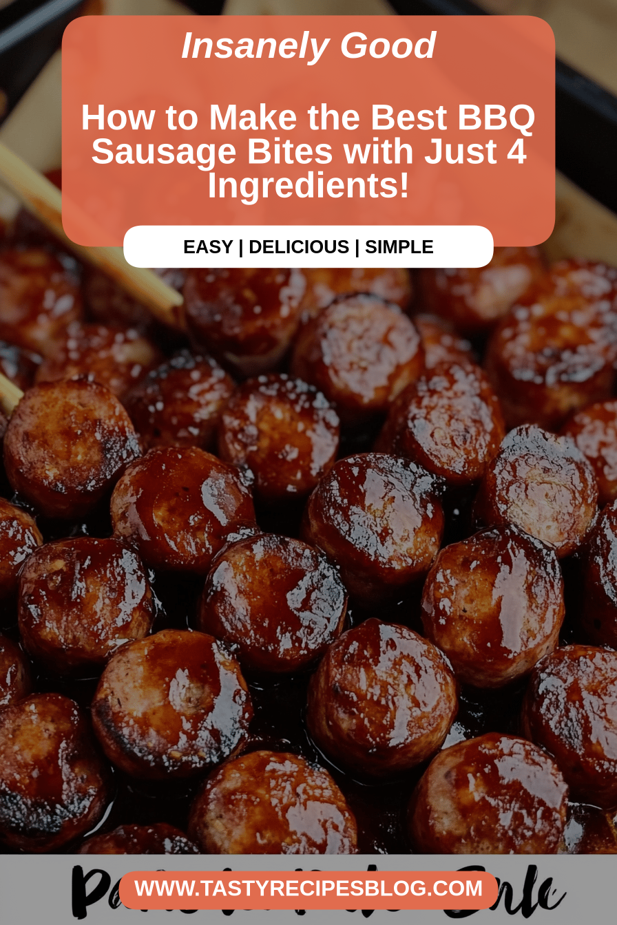 BBQ Sausage Bites final dish beautifully presented and ready to serve