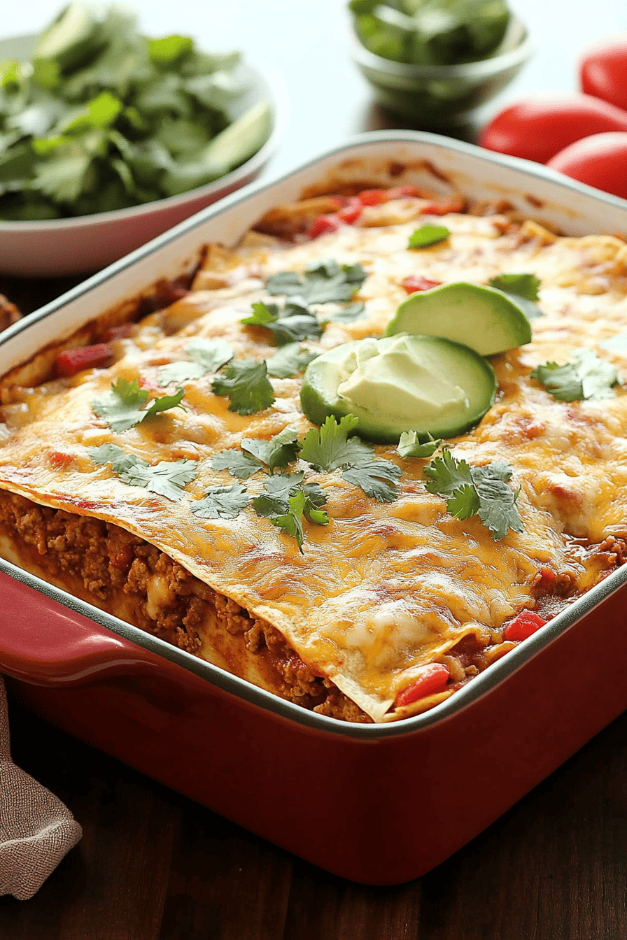 Beef Enchilada Casserole