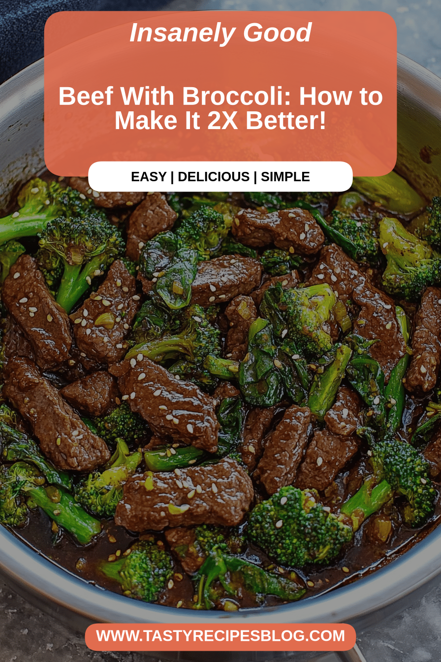 Beef with Broccoli final dish beautifully presented and ready to serve
