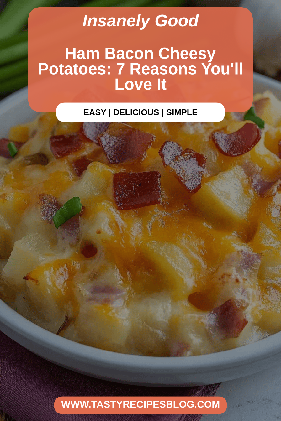 Cheesy potatoes final dish beautifully presented and ready to serve