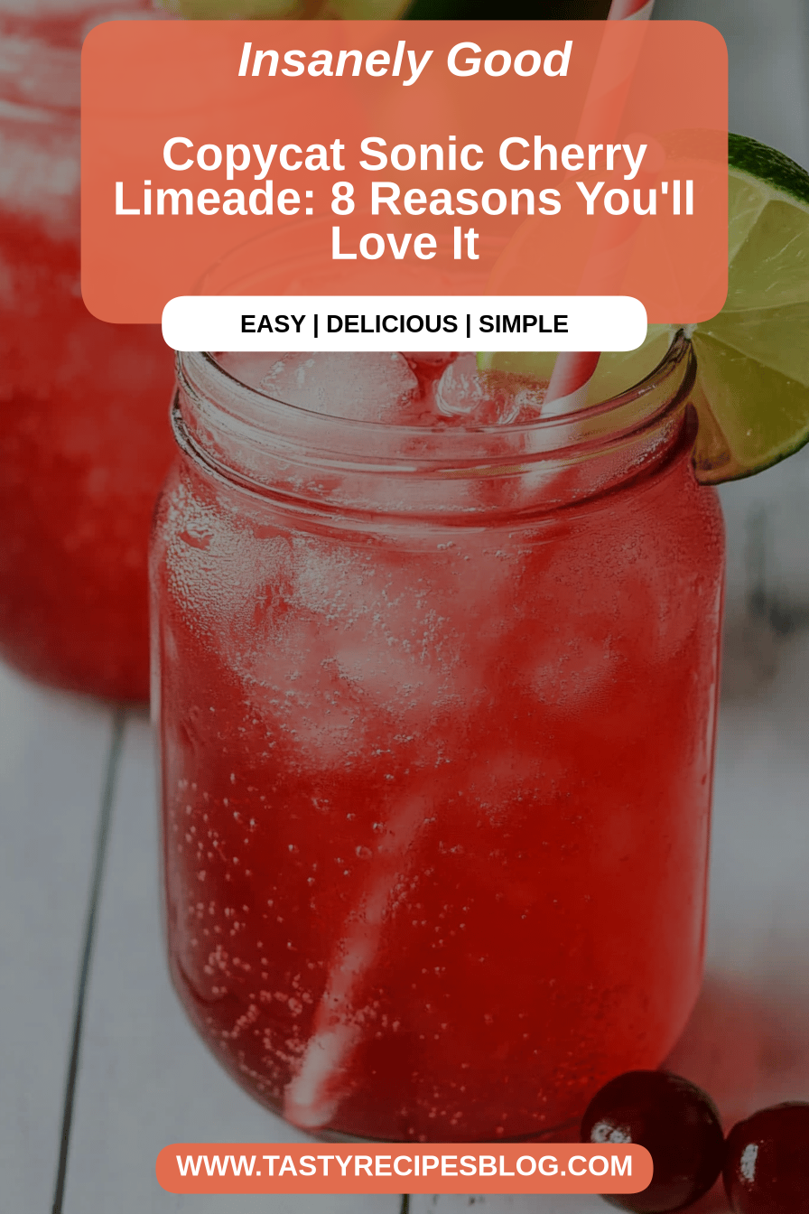 Cherry Limeade final dish beautifully presented and ready to serve
